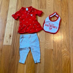 Carter's Baby Girl's Valentine's Day Set Size 3 Months